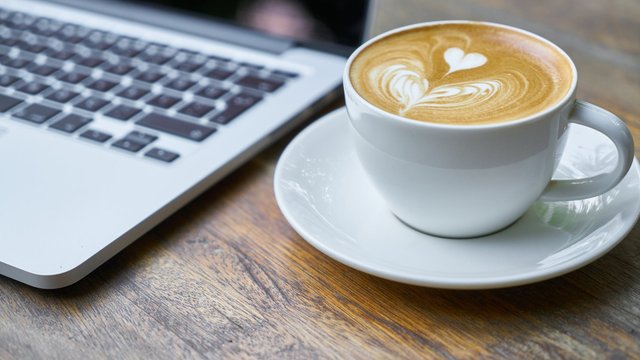 Love heart coffee